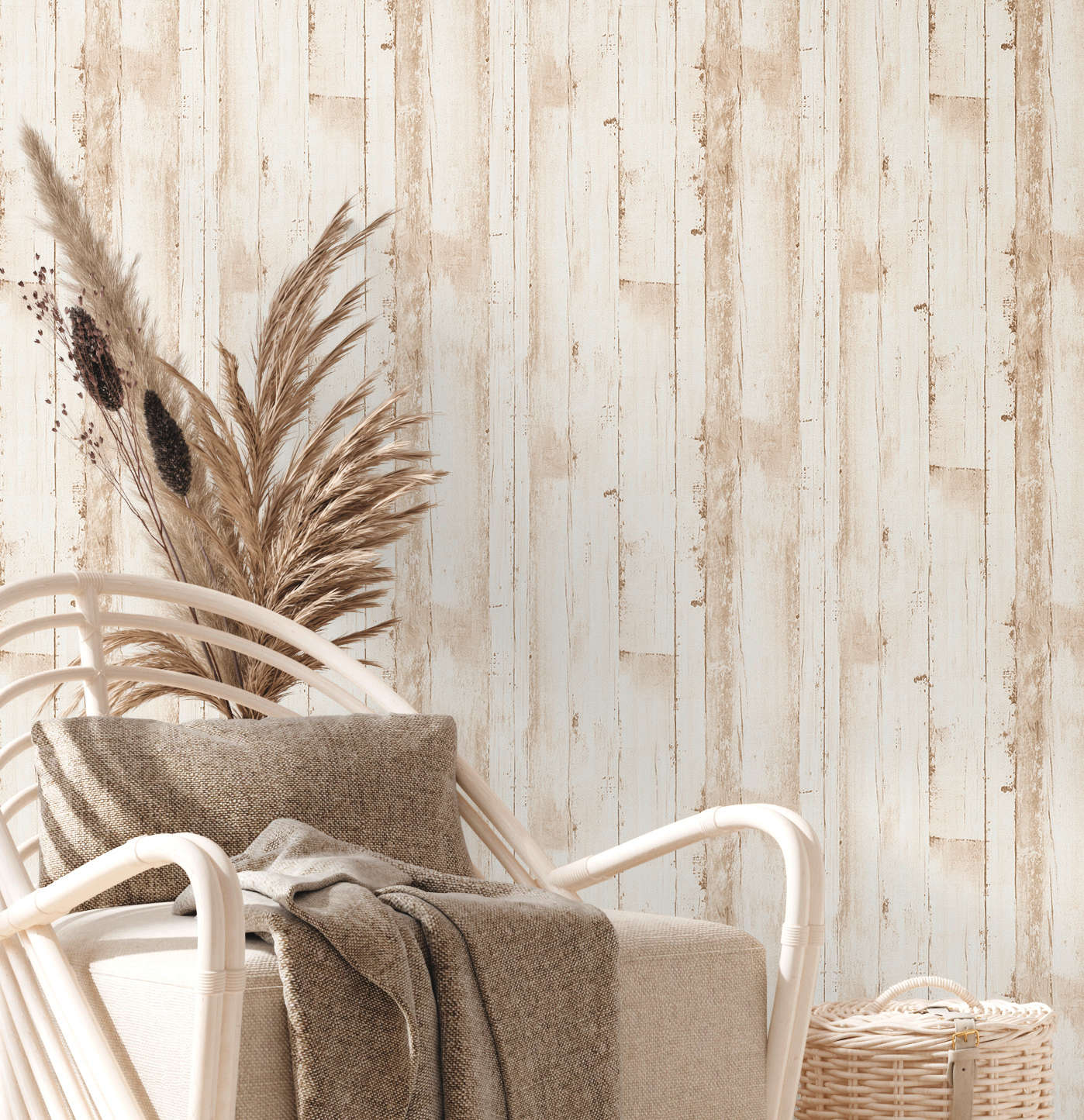 Nordic Timber – Wood Wallpaper – Beige