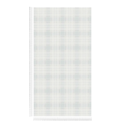 Maison Charme Plaid Wallpaper - White