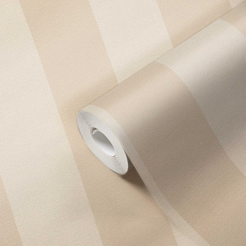 Bold Bands - Stripe Wallpaper - Cream