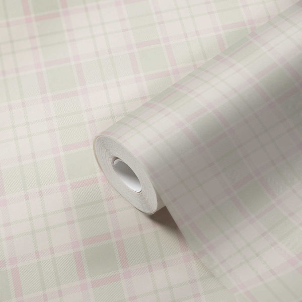 Sample - Maison Charmes Wallpaper - Pink/Green