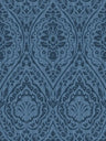 Textured Damask Wallpaper - Blue - Discontinuing