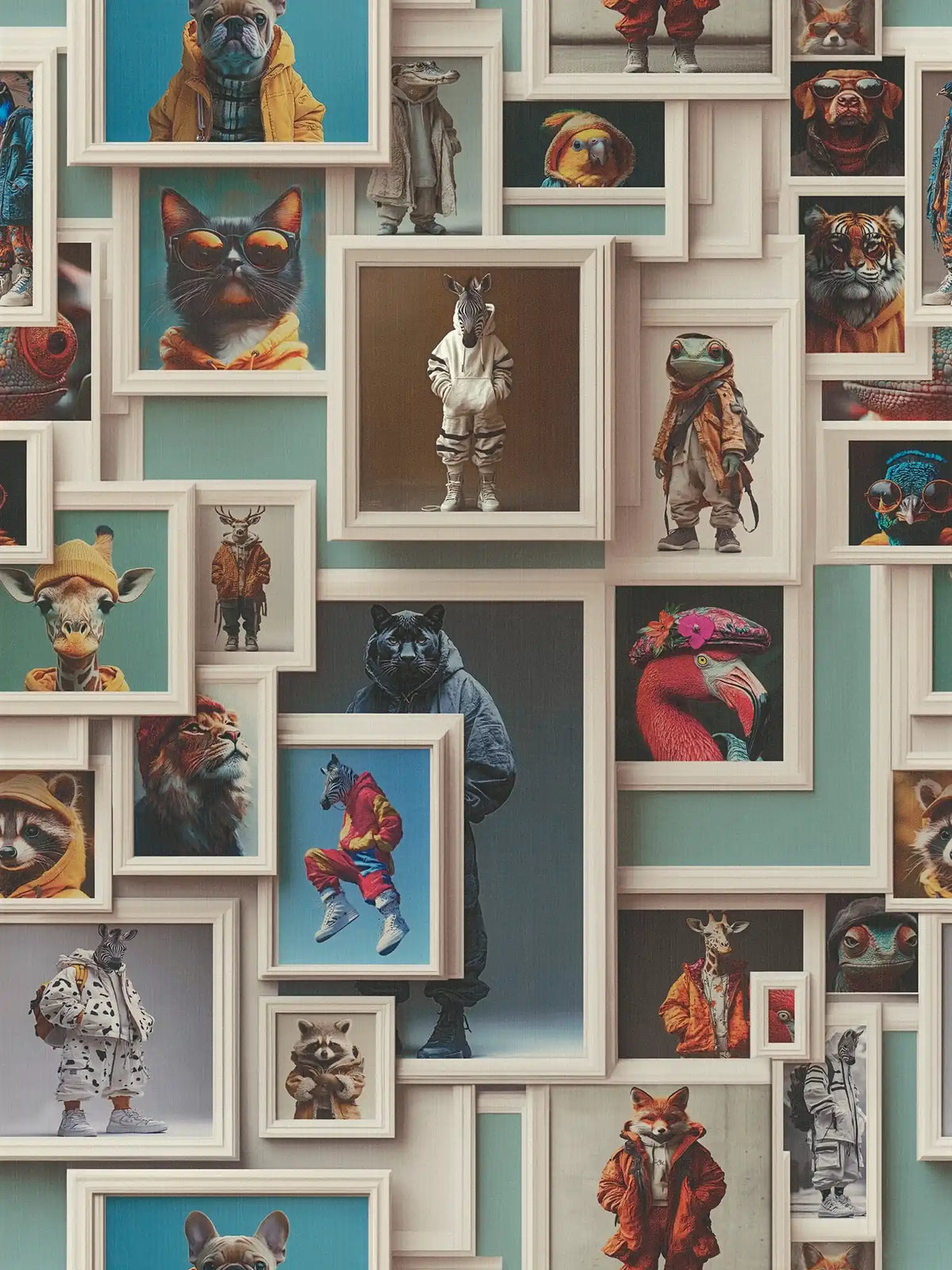 Sample – Gallery Animal Portrait Wallpaper – Multi