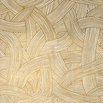 Inky Dhow – Foil Wallpaper – White/Gold