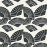 Deco Fanfare Heavy Weight Wallpaper - Black/White