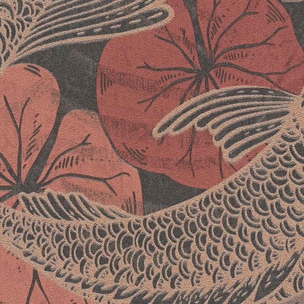 Tokyo Fish Bowl Wallpaper - Autumn Colours - Extra WIDE