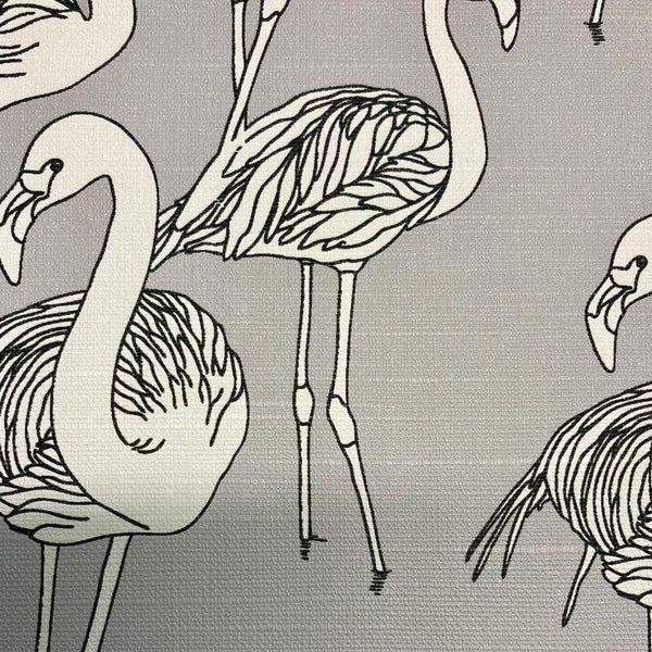 Sample – Deco Flamingo Wallpaper - Super Wide - Spiral Staircase