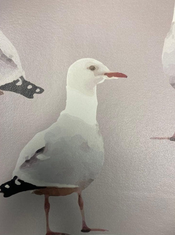 Sample – Two's Company Seagull Wallpaper - Pebble