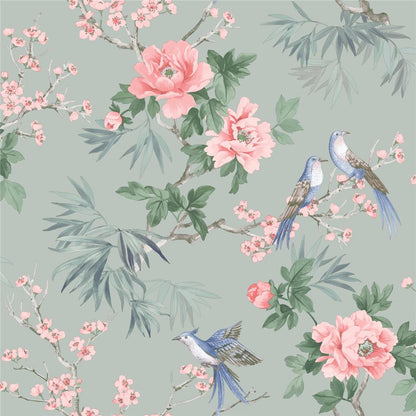 Amelie Chinoiseries Wallpaper - Sage