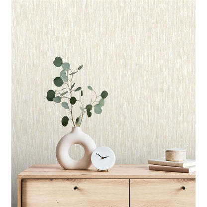 Rosalie Texture Wallpaper - Cream Grey