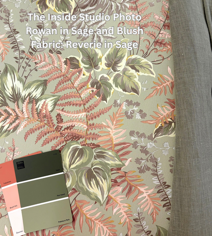 Rowan – Foliage Wallpaper – Sage/Blush
