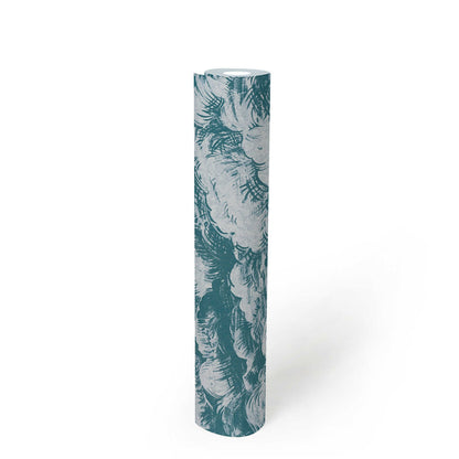 Cloudy Cloud Wallpaper - Blue