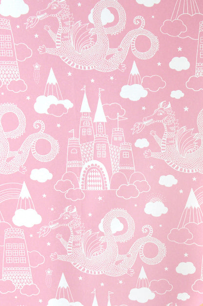 Dragon Sky Wallpaper - Pink