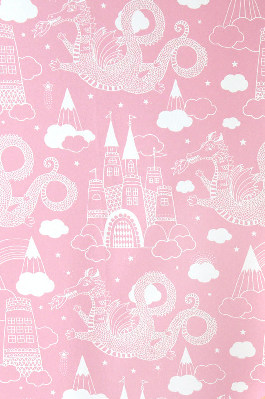 Dragon Sky Wallpaper - Pink