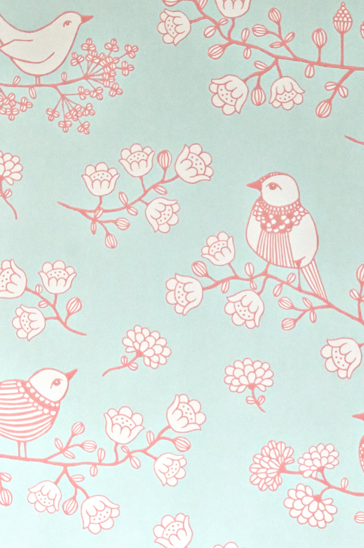 Sample - Sugar Tree Wallpaper - Turquoise