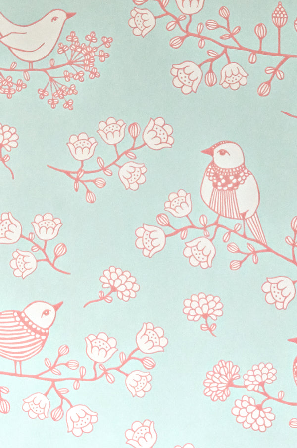 Sample - Sugar Tree Wallpaper - Turquoise