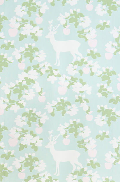 Apple Garden Wallpaper - Turquoise