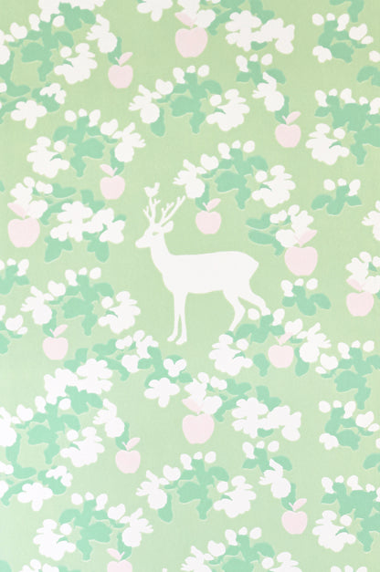 Apple Garden Wallpaper - Green