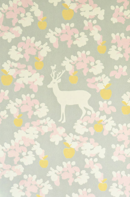 Apple Garden Wallpaper - Grey