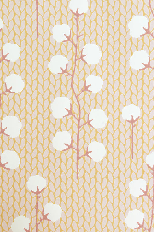 Sweet Cotton Wallpaper - Pink