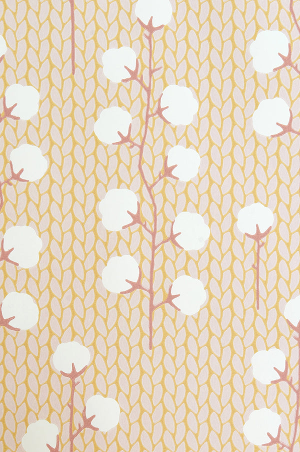 Sample - Sweet Cotton Wallpaper - Pink