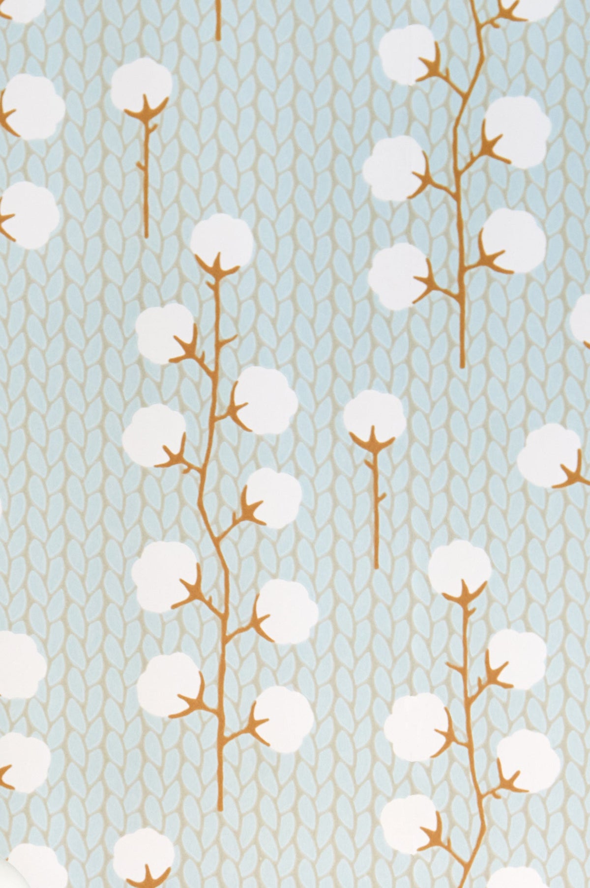 Sample - Sweet Cotton Wallpaper - Turquoise