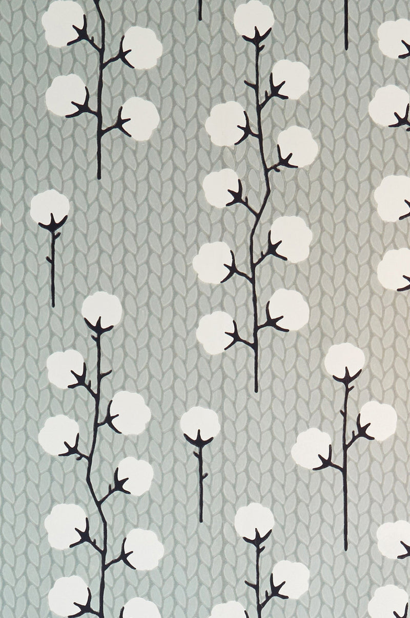 Sample - Sweet Cotton Wallpaper - Grey