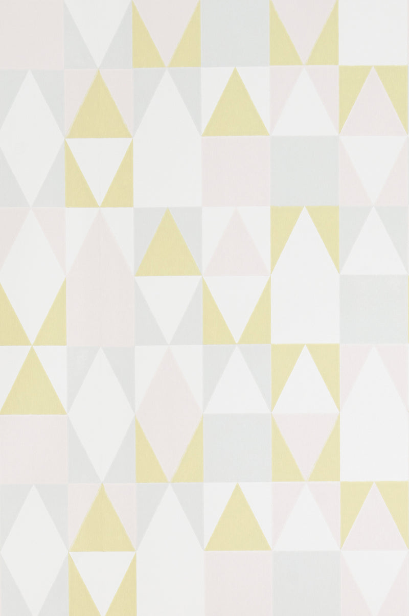 Alice Geometric Wallpaper - Pink/Yellow