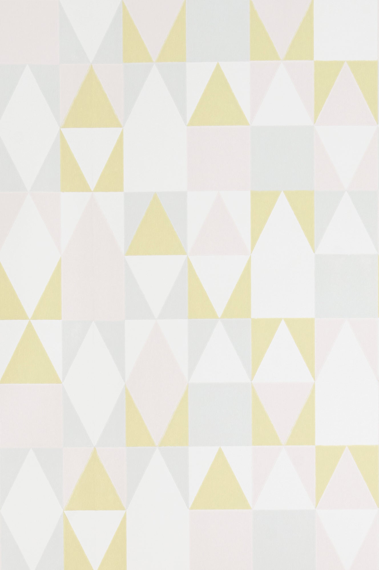 Sample - Alice Geometric Wallpaper - Pink/Yellow