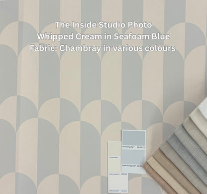 Whipped Cream Wallpaper - Seafoam Blue
