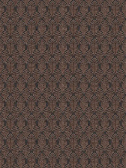 Pop Style Art Deco Brown Wallpaper - 36 Rolls Due in September