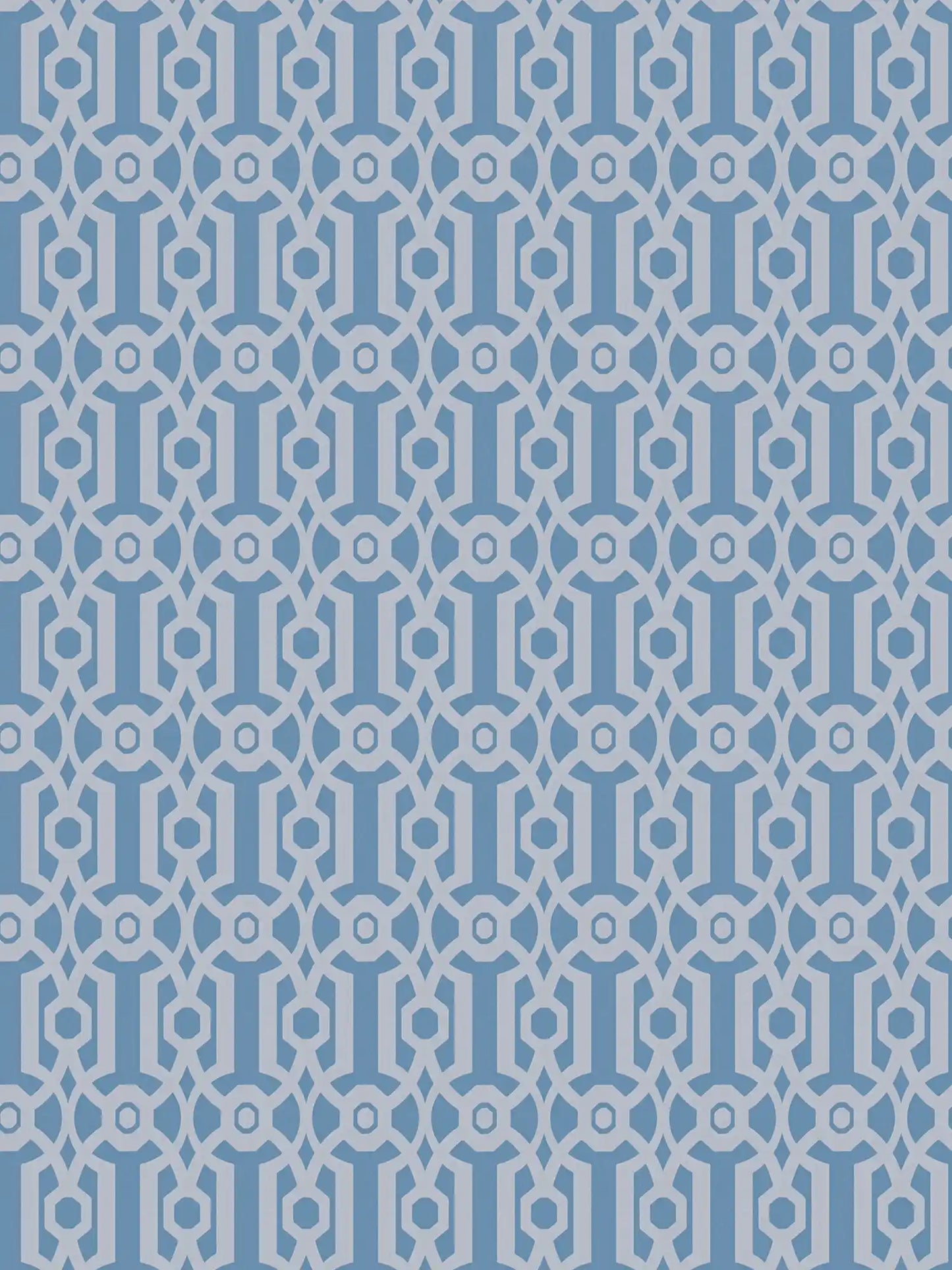 Sample - Baroque Pattern Wallpaper - Blue