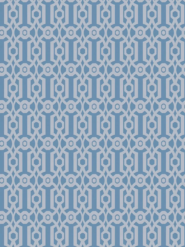 Sample - Baroque Pattern Wallpaper - Blue
