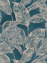 Banana Grove - Leaf Wallpaper - Blue
