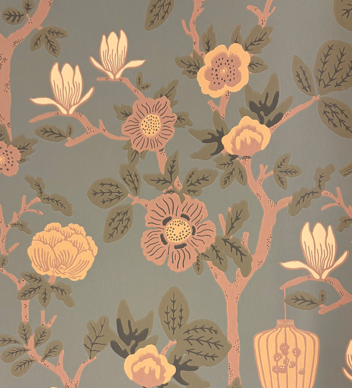 Tokyo Tea Party Wallpaper - Blue-Green