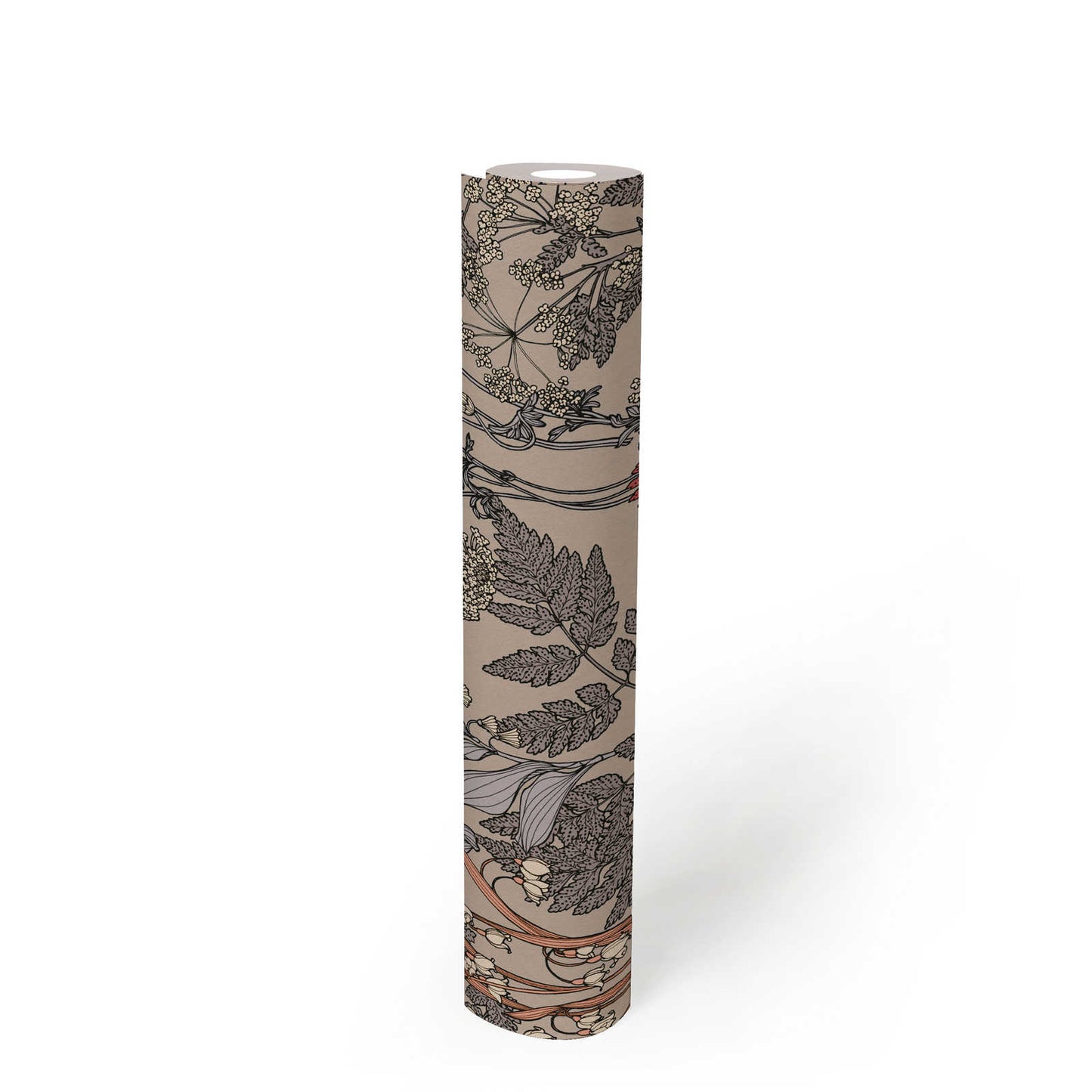 Floral Wallpaper - Brown/Orange