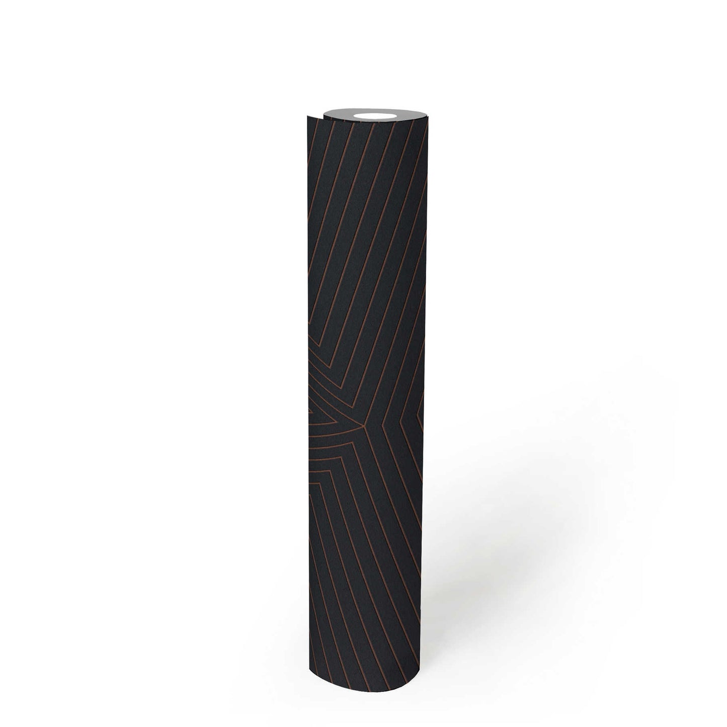 Geometric Paris Wallpaper - Black/Gold - Discontinuing