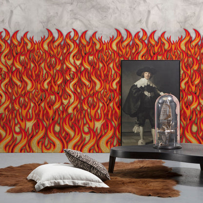 Job on Fire – Custom sized wallpaper mural (per m²)