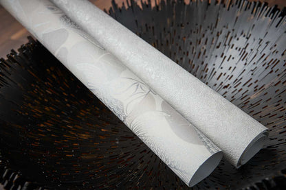 Tokyo Fish Bowl Vinyl Wallpaper - Light Grey - Discontinuing
