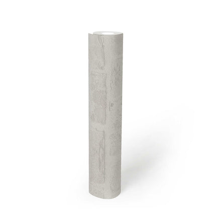 Classic Brickstone - Natural Wallpaper - White