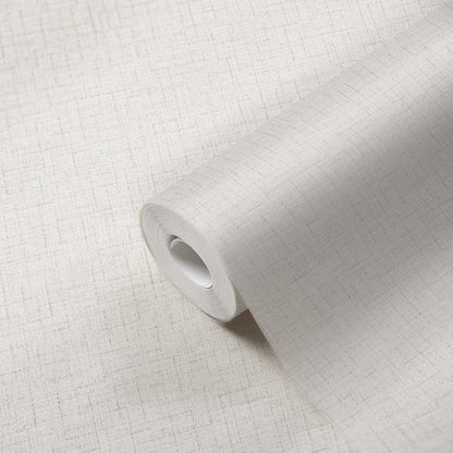 Textile Texture Wallpaper - Grey/White - Discontinuing