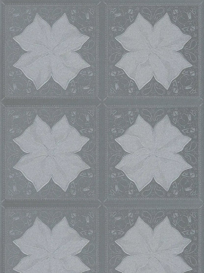 Paisley Block Heavy Weight Wallpaper - Grey