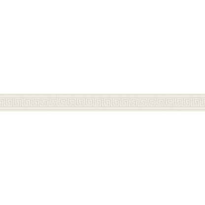 Graphic Meander Border - White - Self Adhesive