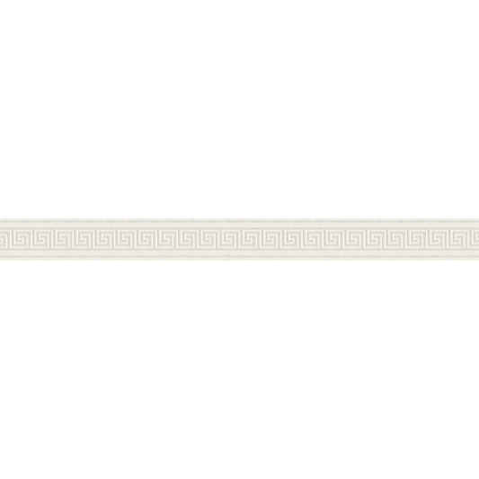 Graphic Meander Border - White - Self Adhesive