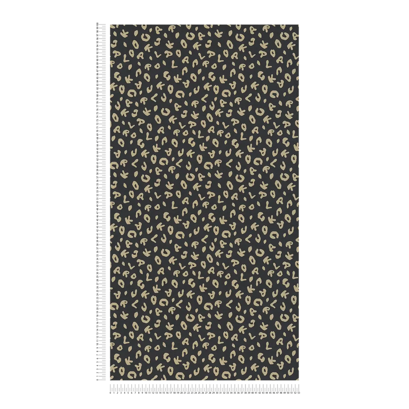 Leopard - Karl Lagerfeld Wallpaper - Black