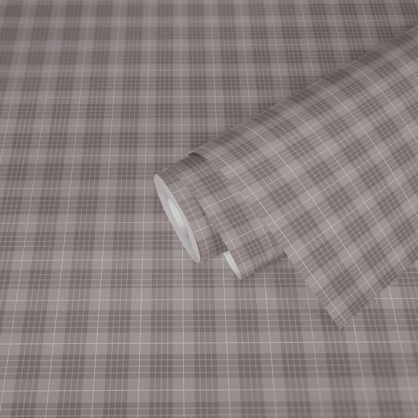 Tartan The Wallpaper - Light Grey