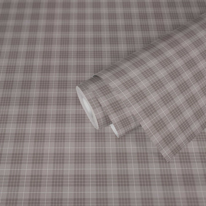 Tartan The Wallpaper - Light Grey