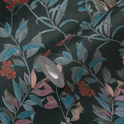 Meadow Whisper - Architects Wallpaper - Multi Black