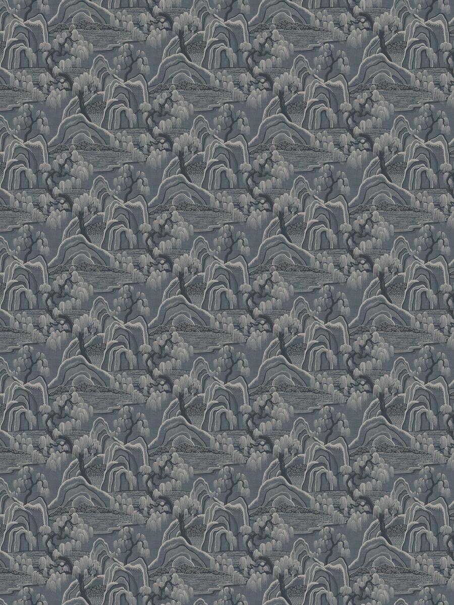 Indigo Garden Wallpaper - Blue/Beige