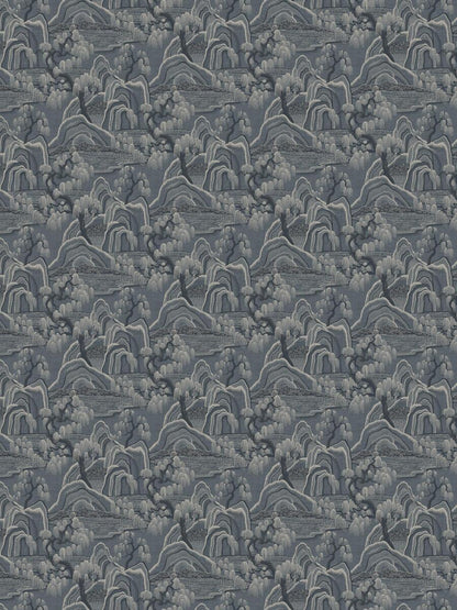 Indigo Garden Wallpaper - Blue/Beige