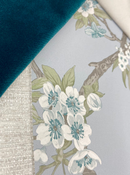 Cherry Blossom Wallpaper - Blue